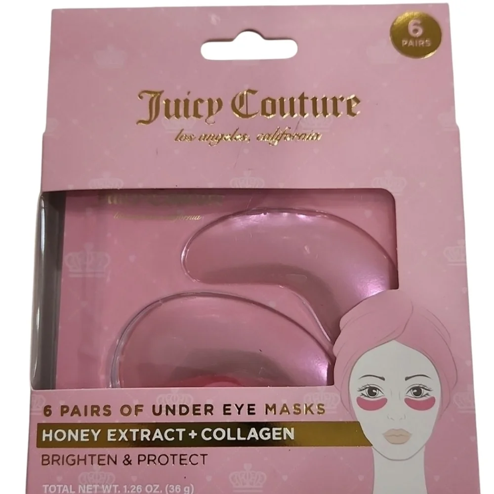 🌸▪️Juicy Couture▪️ 6 Pairs Of  Under Eye Honey + Collagen Masks